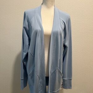 Better Cotton ,Women's Confort Flow Cardigan Sweater Sky Sail Blue New